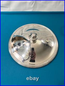 Légumier & son dormant ERCUIS modèle RUBANS CROISÉS TRIANON métal argenté