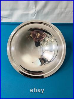 Légumier & son dormant ERCUIS modèle RUBANS CROISÉS TRIANON métal argenté