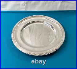 Légumier & son dormant ERCUIS modèle RUBANS CROISÉS TRIANON métal argenté