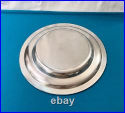 Légumier & son dormant ERCUIS modèle RUBANS CROISÉS TRIANON métal argenté