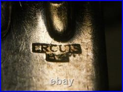 Lot 12 Cuillères 10 Fourchettes Anciennes Métal Argente Modele Ercuis