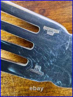 Lot 6 fourchettes Christofle modèle Spatours métal argenté poinçons