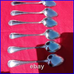 Lot De 18 Couverts Christofle Modèle Rubans Croisés Métal Argenté