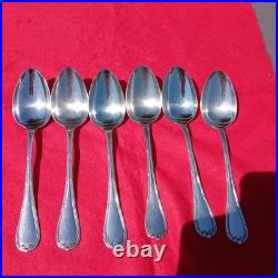 Lot De 18 Couverts Christofle Modèle Rubans Croisés Métal Argenté