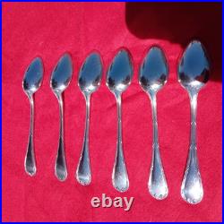 Lot De 18 Couverts Christofle Modèle Rubans Croisés Métal Argenté