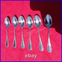 Lot De 18 Couverts Christofle Modèle Rubans Croisés Métal Argenté