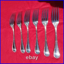 Lot De 18 Couverts Christofle Modèle Rubans Croisés Métal Argenté
