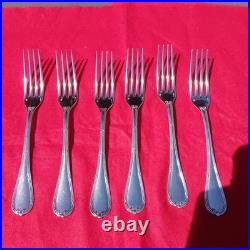 Lot De 18 Couverts Christofle Modèle Rubans Croisés Métal Argenté