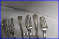 Lot de 10 fourchettes de table Christofle Modèle America Métal argenté