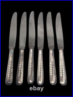 Lot de 6 couteaux À Fruits en métal argenté Christofle Modèle America
