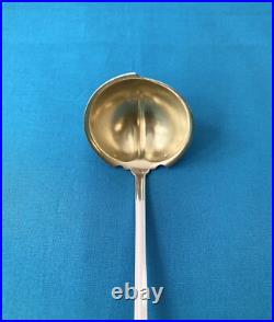 Louche à punch griottes CHRISTOFLE modèle LOTUS métal argenté 24 cm couvert