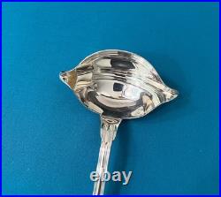 Louche a sauce gras maigre CHRISTOFLE modèle FILET CHINON métal argenté 18 cm