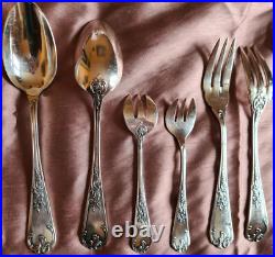 MANULOR Partie de ménagère 2 personnes 20 pièces métal argenté modèle Régence