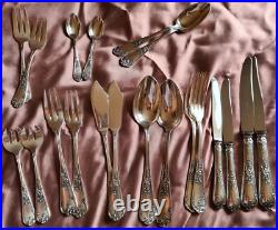 MANULOR Partie de ménagère 2 personnes 20 pièces métal argenté modèle Régence