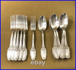 Ménagère 12 couverts BOULENGER modèle MARIE LOUISE métal argenté 21,5 cm Table