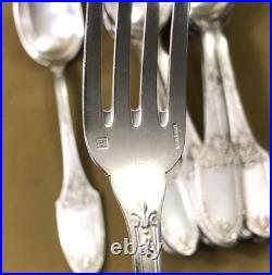 Ménagère 12 couverts BOULENGER modèle MARIE LOUISE métal argenté 21,5 cm Table