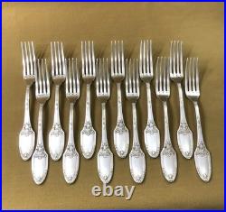 Ménagère 12 couverts BOULENGER modèle MARIE LOUISE métal argenté 21,5 cm Table