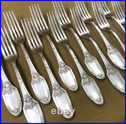 Ménagère 12 couverts BOULENGER modèle MARIE LOUISE métal argenté 21,5 cm Table