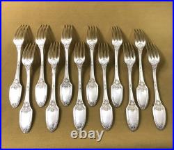 Ménagère 12 couverts BOULENGER modèle MARIE LOUISE métal argenté 21,5 cm Table