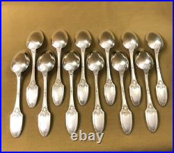 Ménagère 12 couverts BOULENGER modèle MARIE LOUISE métal argenté 21,5 cm Table