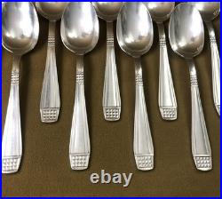 Ménagère 12 couverts CHRISTOFLE ALFENIDE modèle DIAMANT métal argenté 20,5 cm