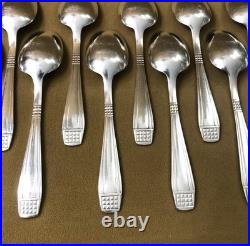 Ménagère 12 couverts CHRISTOFLE ALFENIDE modèle DIAMANT métal argenté 20,5 cm