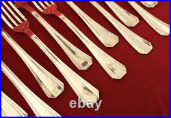 Ménagère 12 couverts CHRISTOFLE métal argenté Modèle BOREAL 20,5 cm Fourchettes