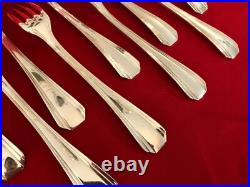 Ménagère 12 couverts CHRISTOFLE métal argenté Modèle BOREAL 20,5 cm Fourchettes