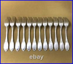 Ménagère 12 couverts de table BOULENGER modèle FILETS ET RUBANS métal argenté