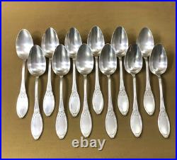 Ménagère 12 couverts de table BOULENGER modèle FILETS ET RUBANS métal argenté