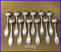 Ménagère 12 couverts de table BOULENGER modèle FILETS ET RUBANS métal argenté