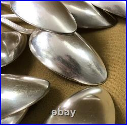 Ménagère 12 couverts de table BOULENGER modèle FILETS ET RUBANS métal argenté