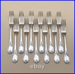 Ménagère 12 couverts de table CHRISTOFLE modèle MARLY métal argenté 20,5 cm