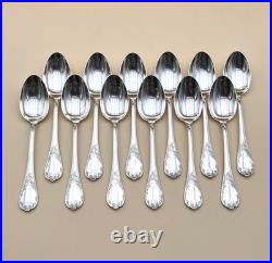 Ménagère 12 couverts de table CHRISTOFLE modèle MARLY métal argenté 20,5 cm
