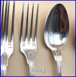 Ménagère 12 couverts de table ERCUIS modèle FILET CHINON métal argenté 21,5 cm