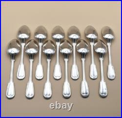 Ménagère 12 couverts de table ERCUIS modèle FILET CHINON métal argenté 21,5 cm
