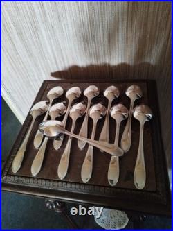 Ménagère 24 pièces à Entremets Orfèvrerie Francia Modèle Perles Métal Argenté