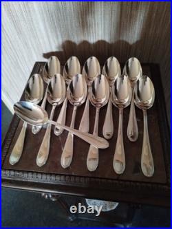 Ménagère 24 pièces à Entremets Orfèvrerie Francia Modèle Perles Métal Argenté