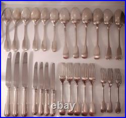 Ménagère 27 pièces métal argenté Boulanger Modèle Uniplat Lames inox