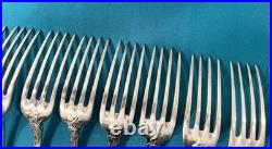 Ménagère 36 pièces BOULENGER modèle TULIPE métal argenté ART NOUVEAU couvert