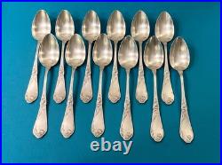 Ménagère 36 pièces BOULENGER modèle TULIPE métal argenté ART NOUVEAU couvert