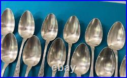 Ménagère 36 pièces BOULENGER modèle TULIPE métal argenté ART NOUVEAU couvert