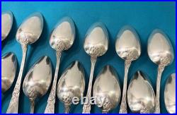 Ménagère 36 pièces BOULENGER modèle TULIPE métal argenté ART NOUVEAU couvert