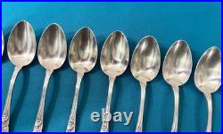 Ménagère 36 pièces BOULENGER modèle TULIPE métal argenté ART NOUVEAU couvert