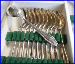 Menagere 37 Pieces Modele Filets Croisés Orfevre Sa En Metal Argente En Coffret