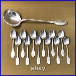 Ménagère 37 couvert RAVINET D'ENFERT modèle RUBANS ACANTHE métal argenté