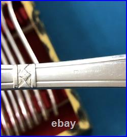 Ménagère 37 couverts ART DECO métal argenté Modèle GRAND PRIX DE MONACO cuillère