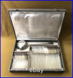 Ménagère 37 couverts CHRISTOFLE modèle BOREAL métal argenté Cuillère Fourchette