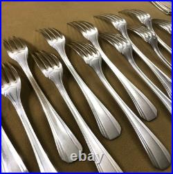Ménagère 37 couverts CHRISTOFLE modèle BOREAL métal argenté Cuillère Fourchette