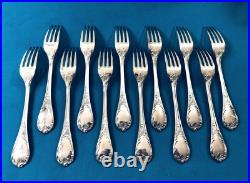 Ménagère 37 couverts CHRISTOFLE modèle MARLY métal argenté Cuillères Fourchettes